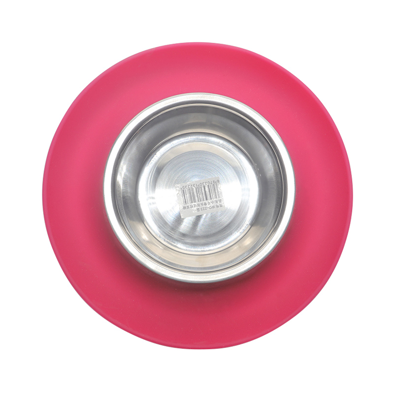 環(huán)保硅膠碗紅綠兩色，可供中小型寵物使用