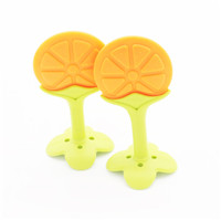 橘子牙膠,水果咬牙膠,硅膠磨牙棒定制！